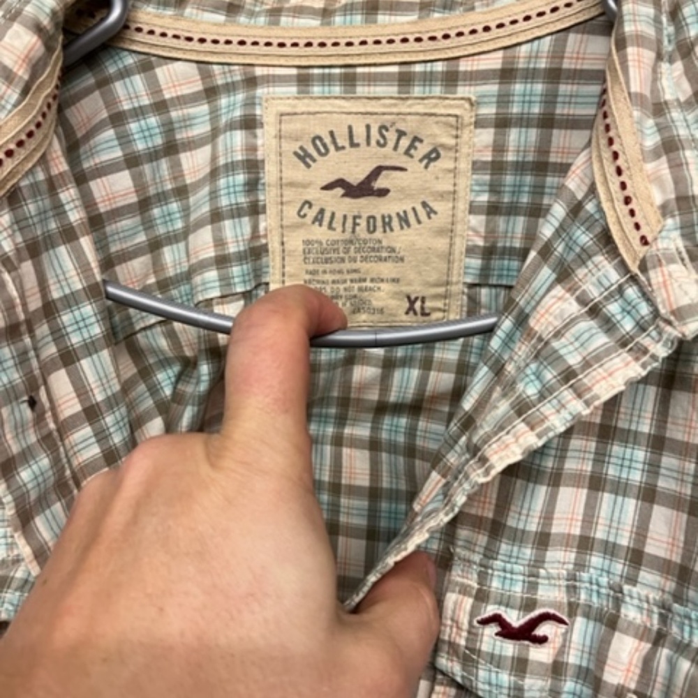 Hollister dress shirt flannel XL - Picture 5 of 5